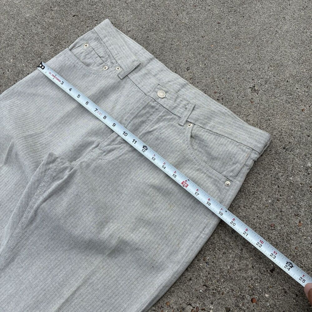Vintage Polo Ralph Lauren Pants 34x30 100% Cotton Herringbone Trousers USA Made - Picture 12 of 16